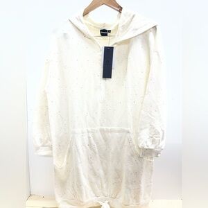 Mono B Cream Speckled Hoodie